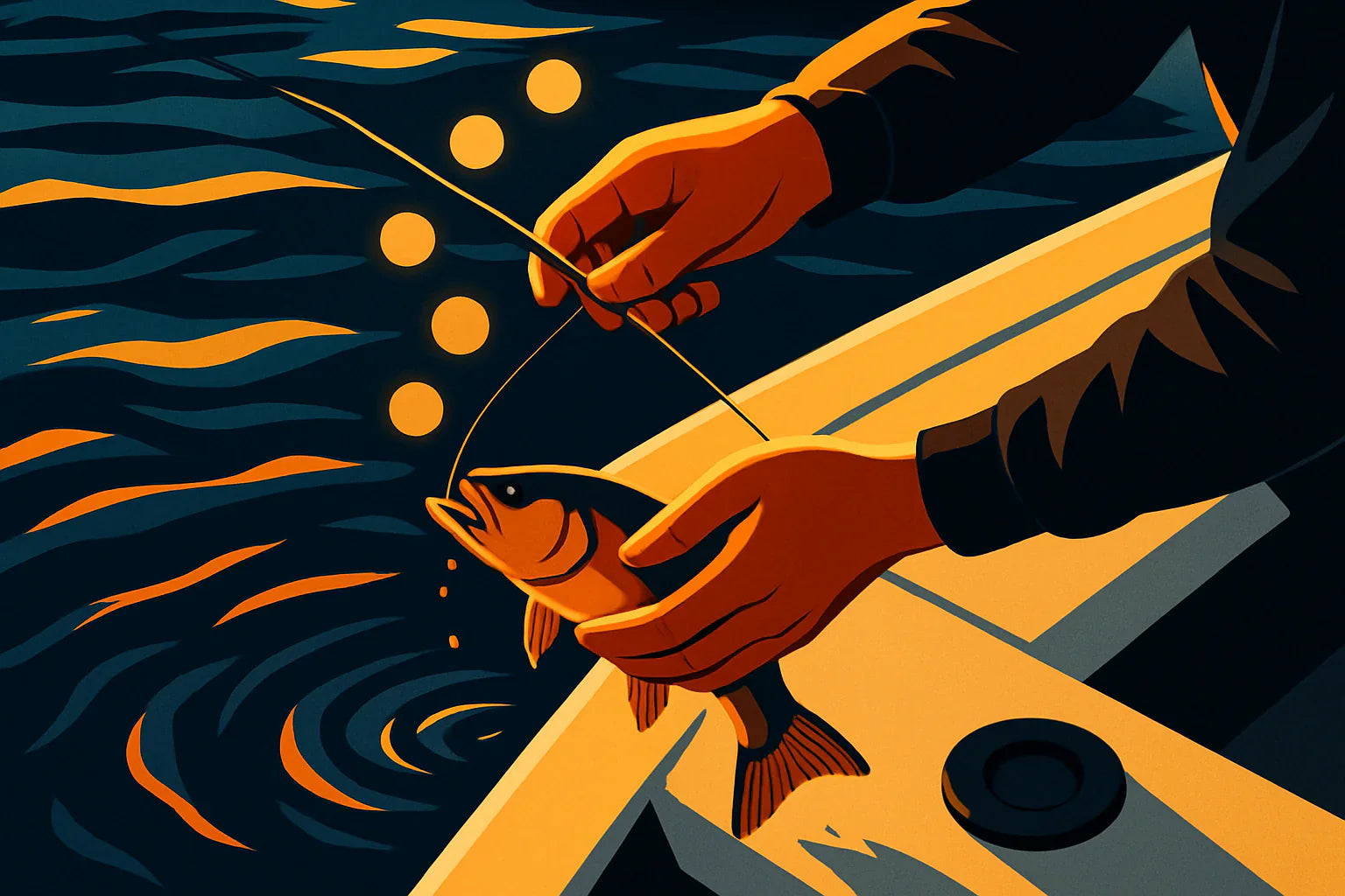 removing a fish hook