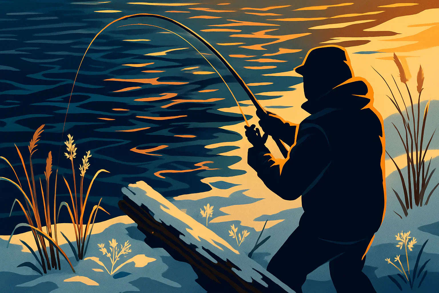 fishing bass in winter