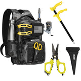 Beyond Fishing Voyager Bundle - Tackle Backpack, Hook Remover & Titanium Line Shears (Black)