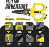 Beyond Fishing Voyager Bundle - Tackle Backpack, Hook Remover & Titanium Line Shears (Black)