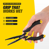 Beyond Fishing 7" Needle Nose Fishing Pliers with Line Cutter & Crimper