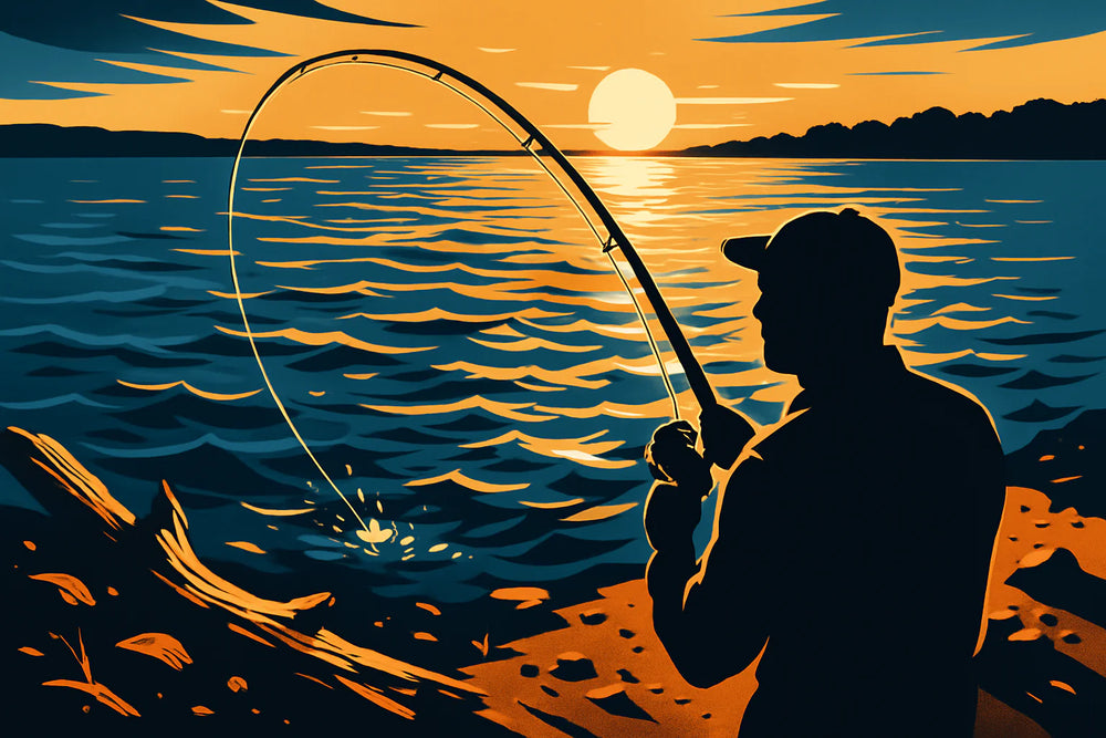 outdoor banner for fishing brand display