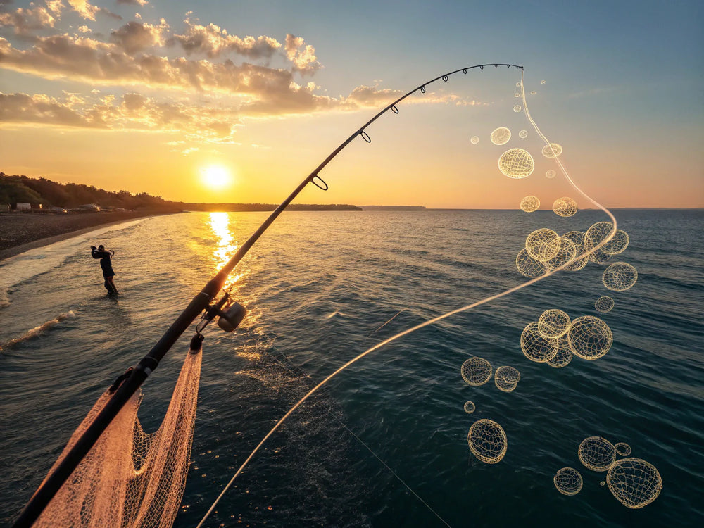 floating net for easy fish retrieval