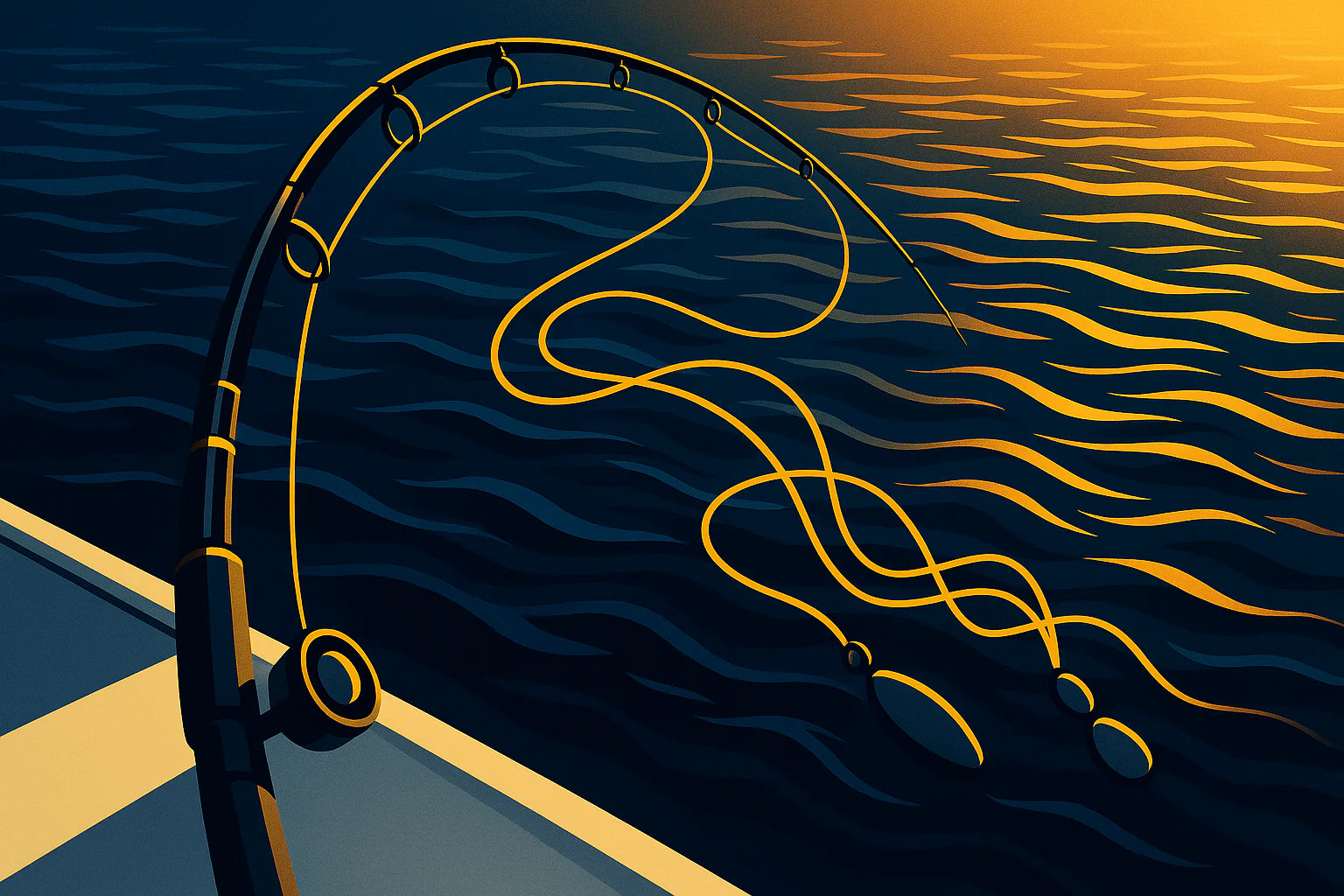 weighted trolling braid for deep fishing