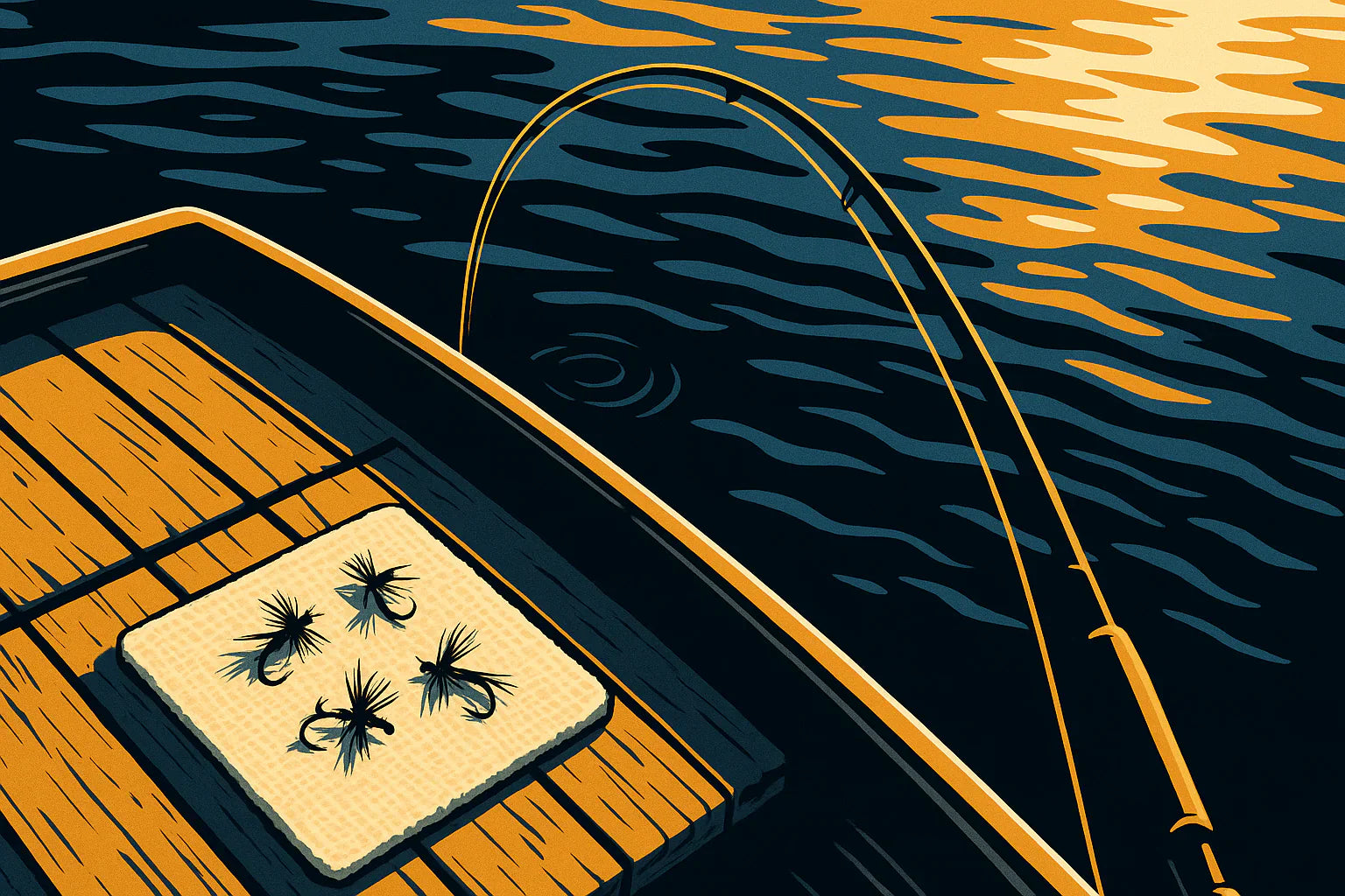 fishing themed mousepad for anglers