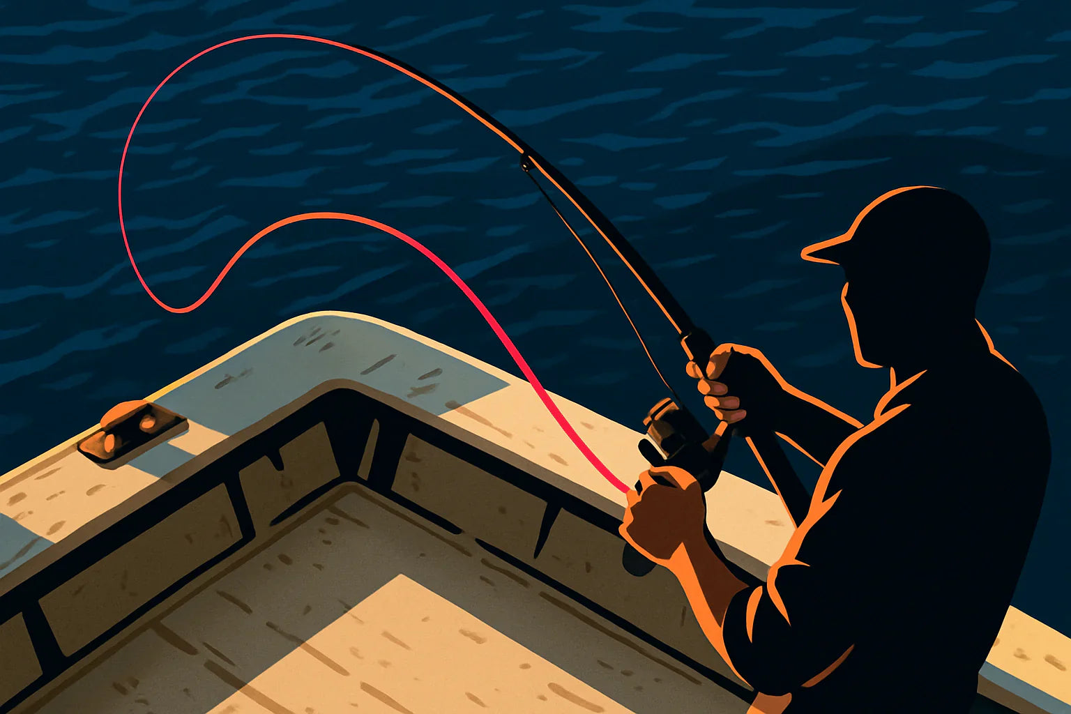 high visibility pink braided fishing line