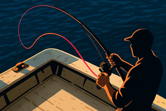 high visibility pink braided fishing line