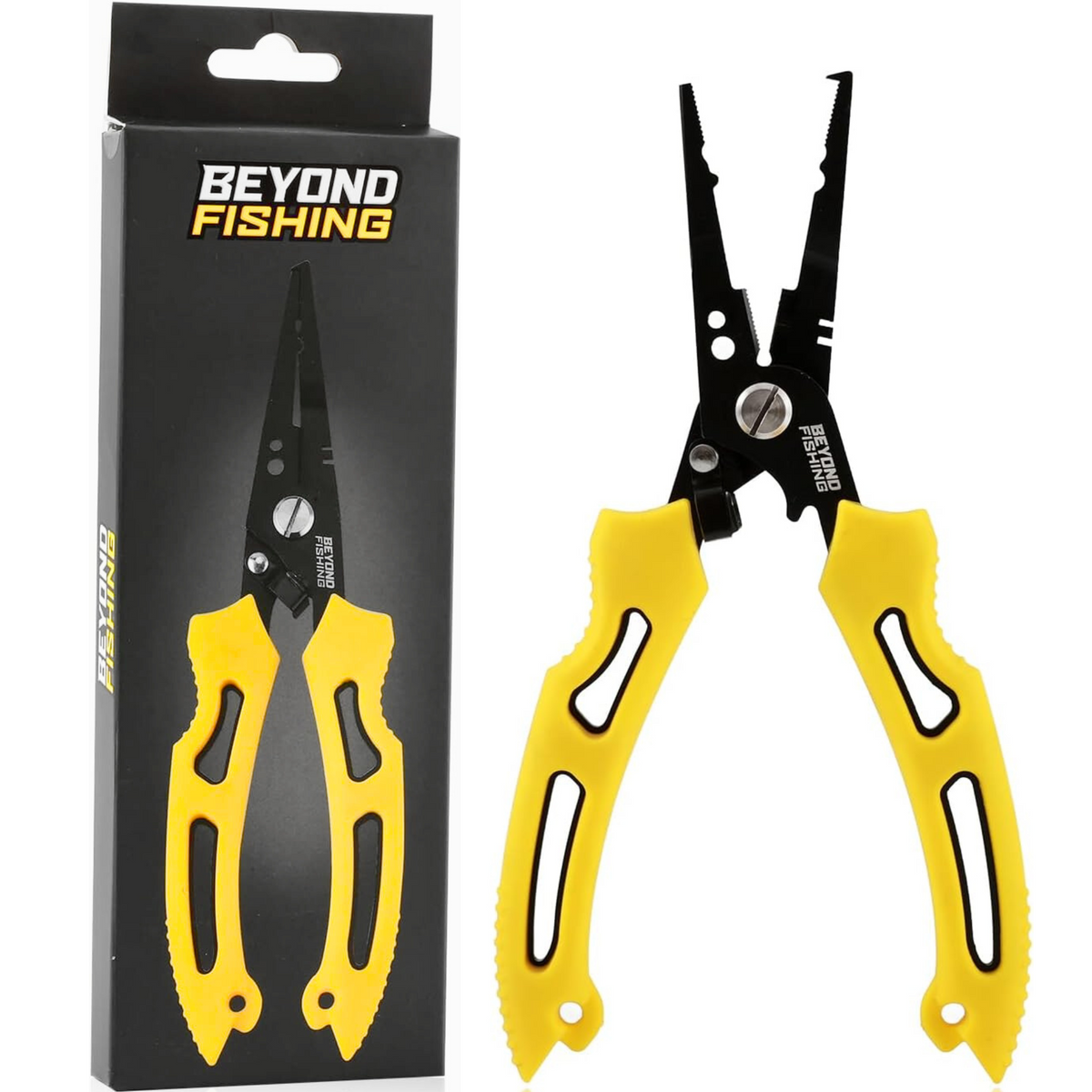 best split ring pliers for fishing lures Beyond Fishing 8.5” Long Nose Fishing Pliers Black