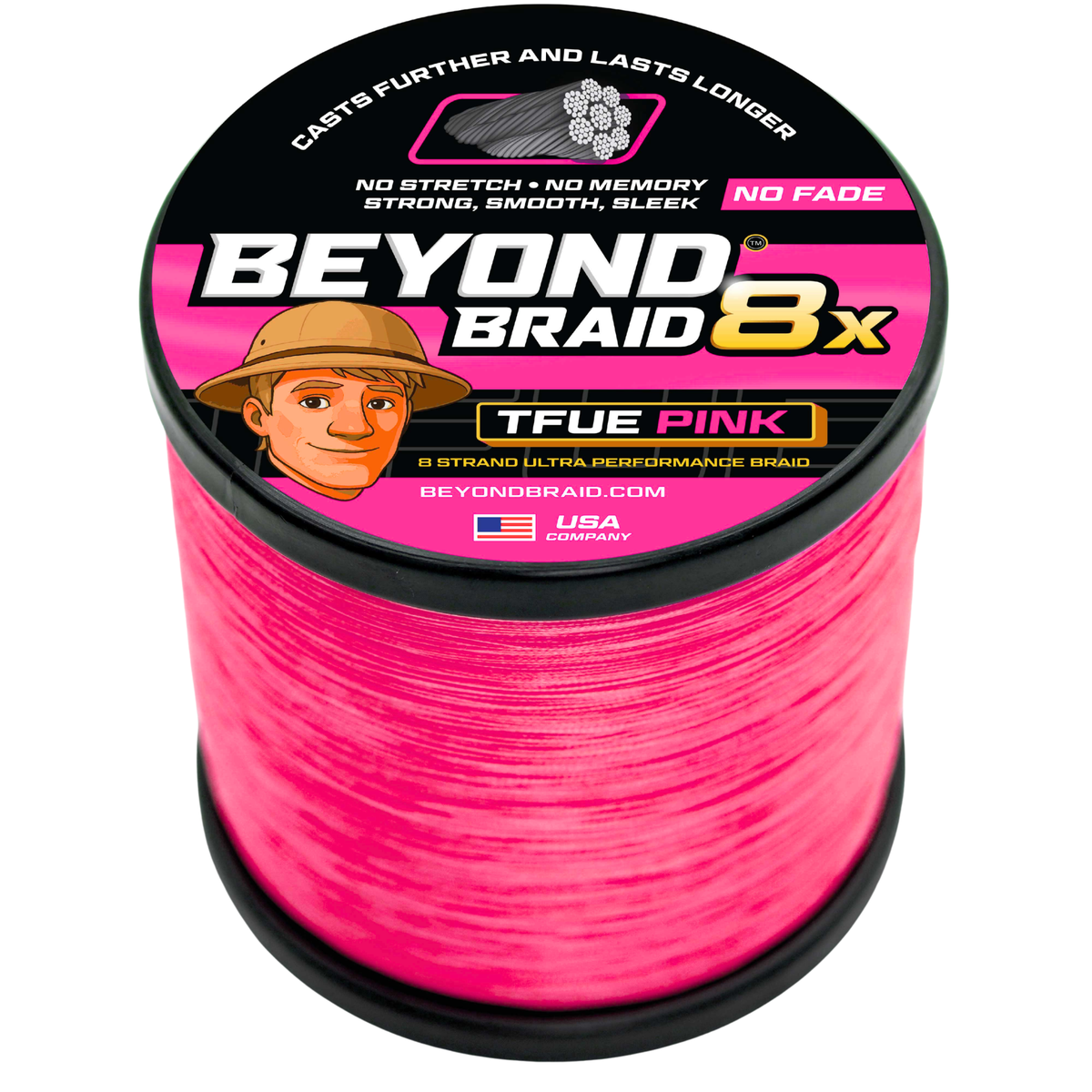 Limited Batch TFUE Pink 8X No Fade - Ultra Performance 8 Strand