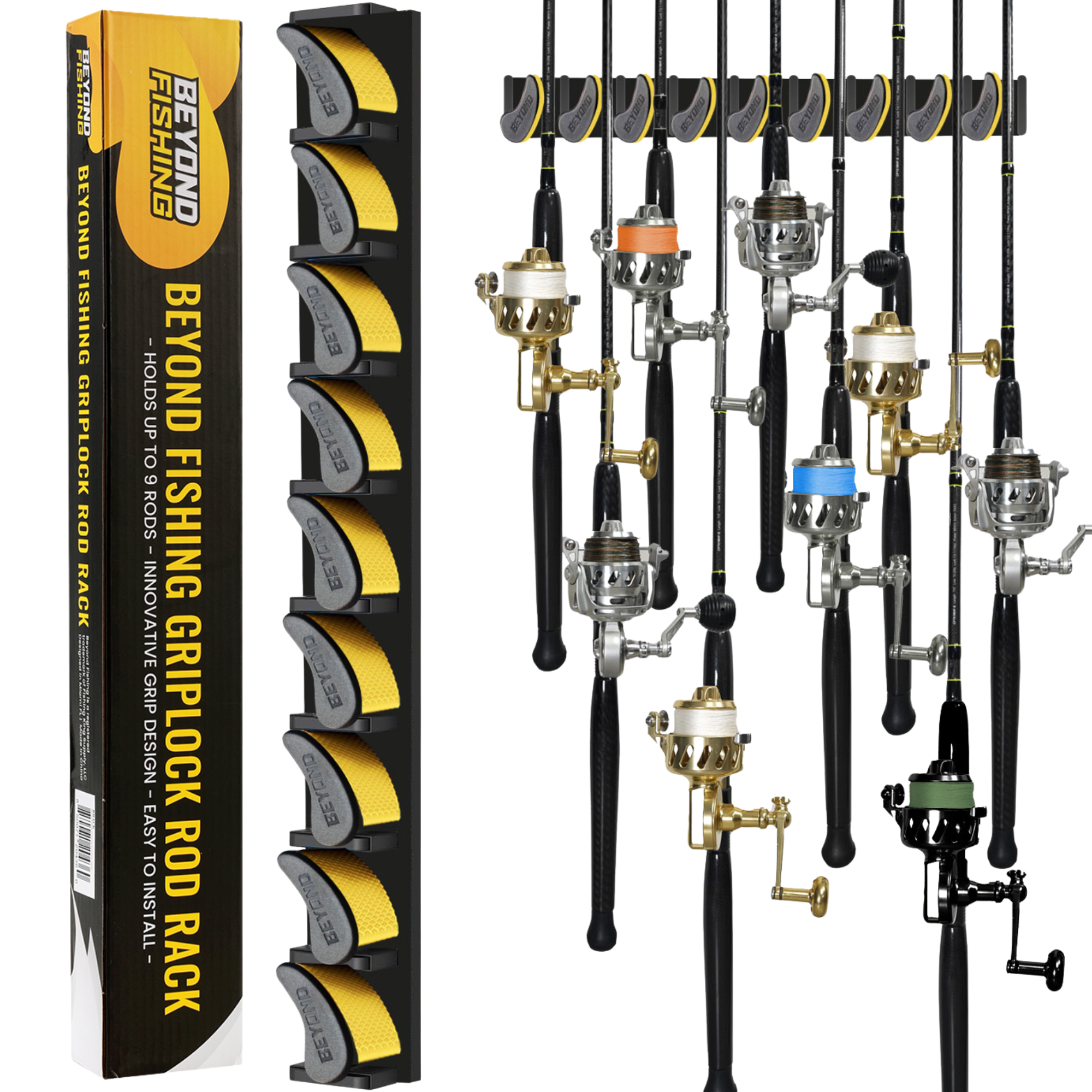 best rated fishing rod holders Beyond GripLock Vertical Fishing Rack – Beyond Braid bite and run The fishing rack base Anyone tried this bait Color:Chartreuse/Blue
