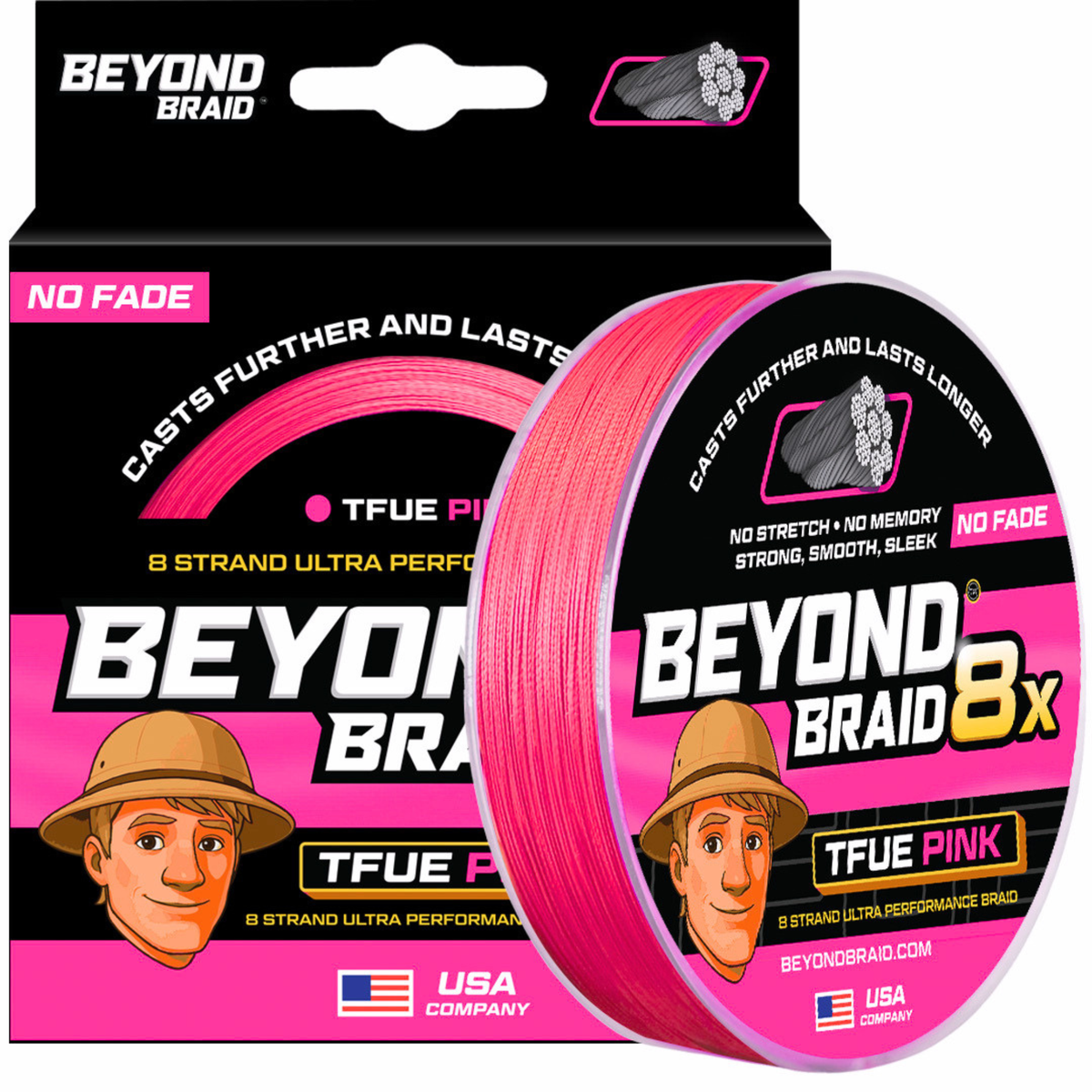 Limited Batch TFUE Pink 8X No Fade - Ultra Performance 8 Strand