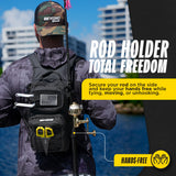 Beyond Braid Ultimate Bundle – All Black Voyager Tackle Backpack & 6.5" Black Pro Fishing Shears for Serious Anglers
