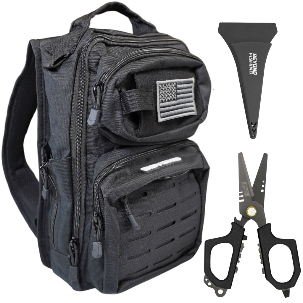 beyond fishing the voyager tackle bag Braid Ultimate Bundle – All Black Backpack & 6.5
