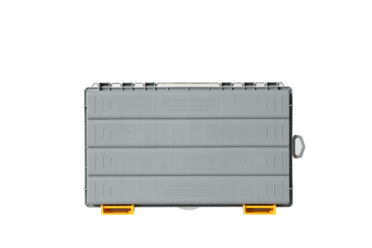 Beyond Fishing DryLock Waterproof Tackle Box, Watertight 3600 &amp; 3700 Tackle Trays with Dual-Latch Seal, Adjustable Removable Dividers &amp; Anti-Rust Desiccant, Lure &amp; Terminal Tackle Organizer