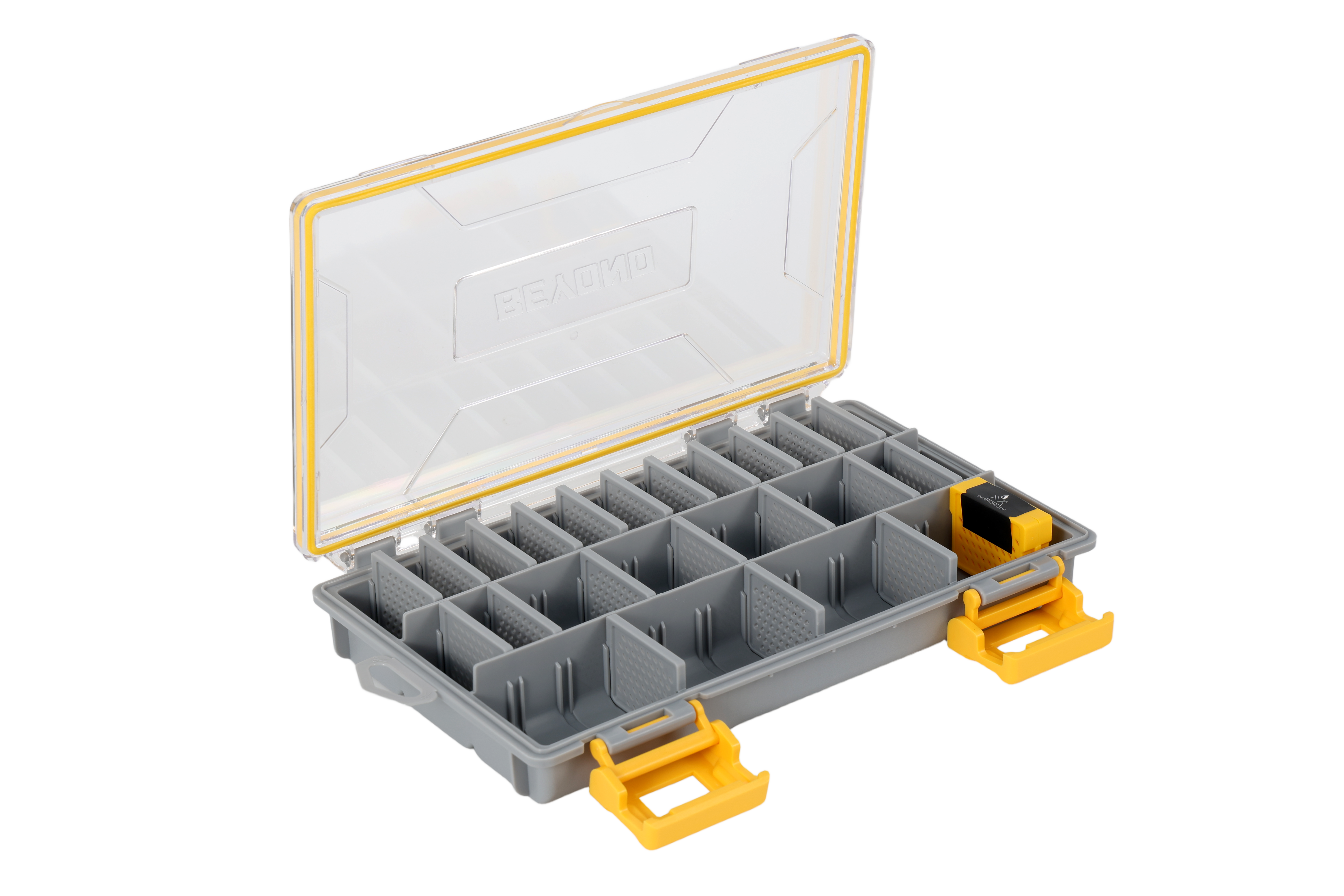 Beyond Fishing DryLock Waterproof Tackle Box, Watertight 3600 & 3700 Tackle Trays with Dual-Latch Seal, Adjustable Removable Dividers & Anti-Rust Desiccant, Lure & Terminal Tackle Organizer