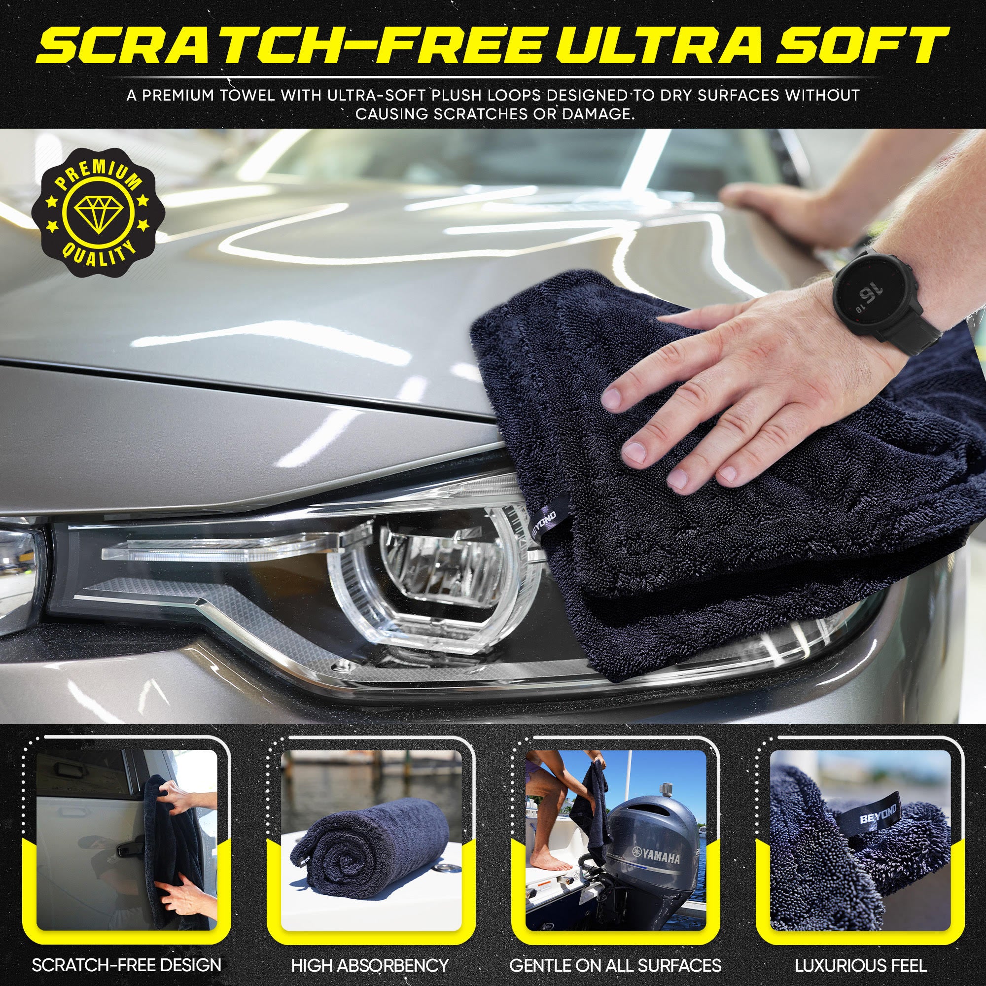 Beyond Drying Towel - Super Absorbent Large Premium Microfiber Towel
