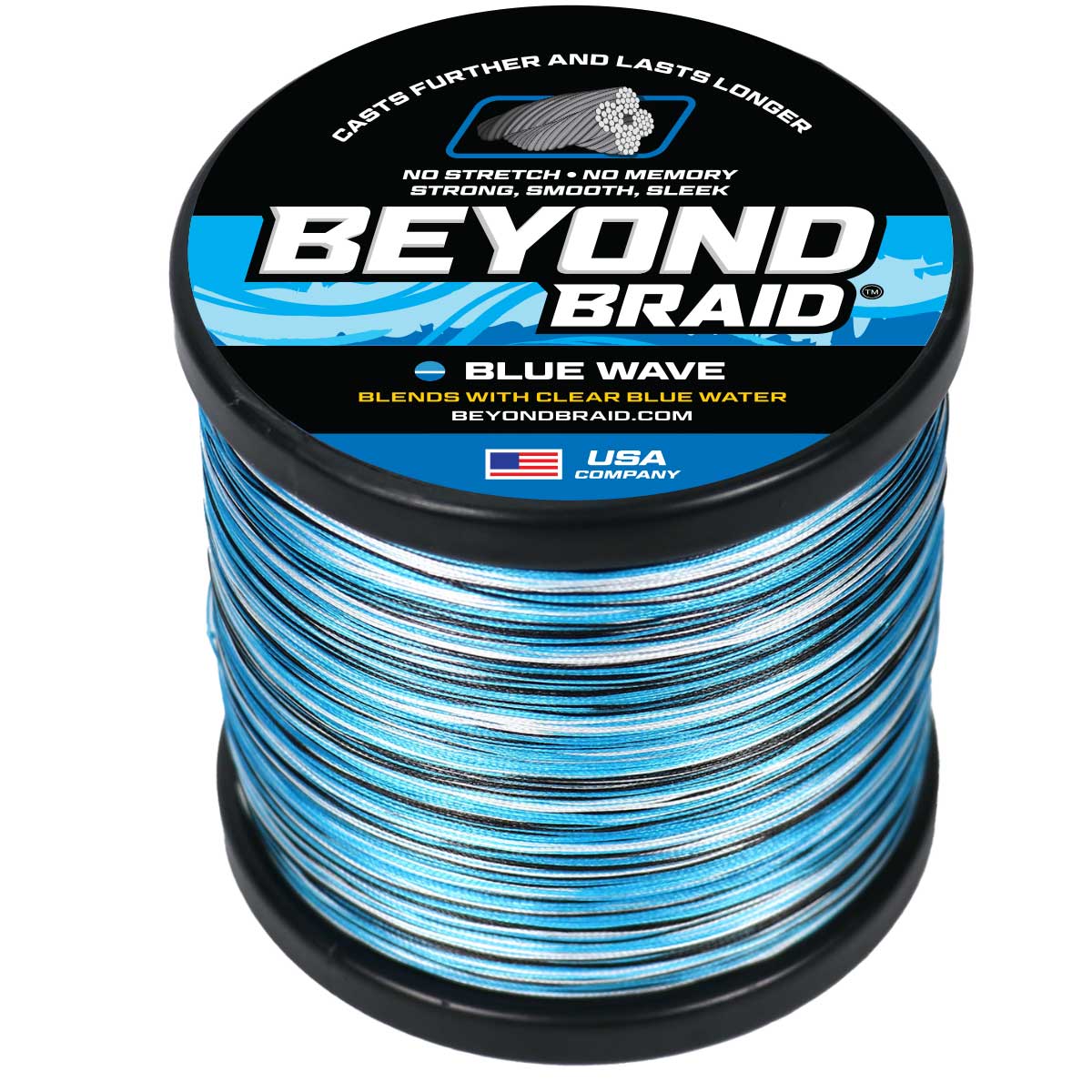 Beyond Braid Braided Fishing Line - Moss Camo - 300 Yards - 60 lb.