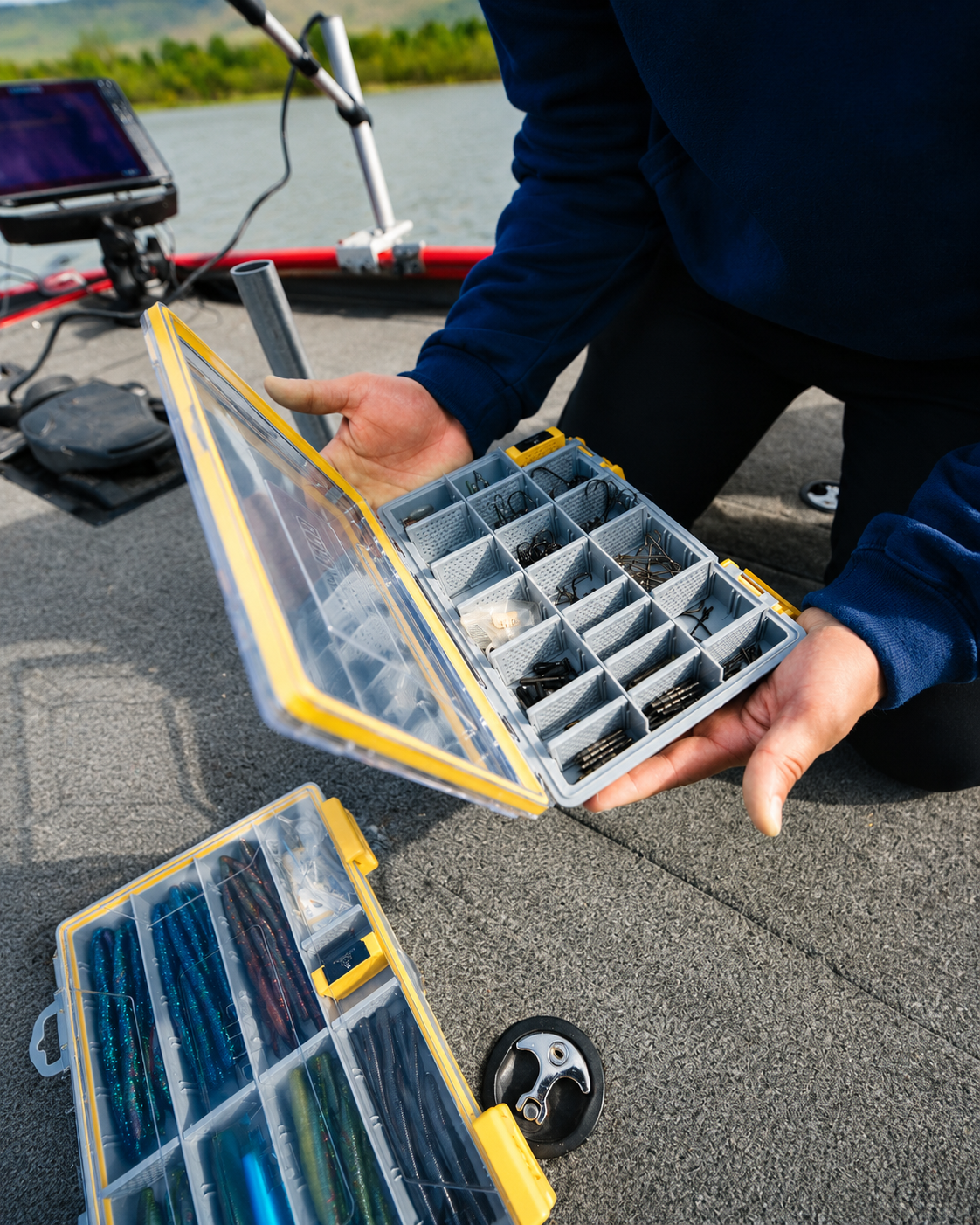 Beyond Fishing DryLock Waterproof Tackle Box, Watertight 3600 &amp; 3700 Tackle Trays with Dual-Latch Seal, Adjustable Removable Dividers &amp; Anti-Rust Desiccant, Lure &amp; Terminal Tackle Organizer