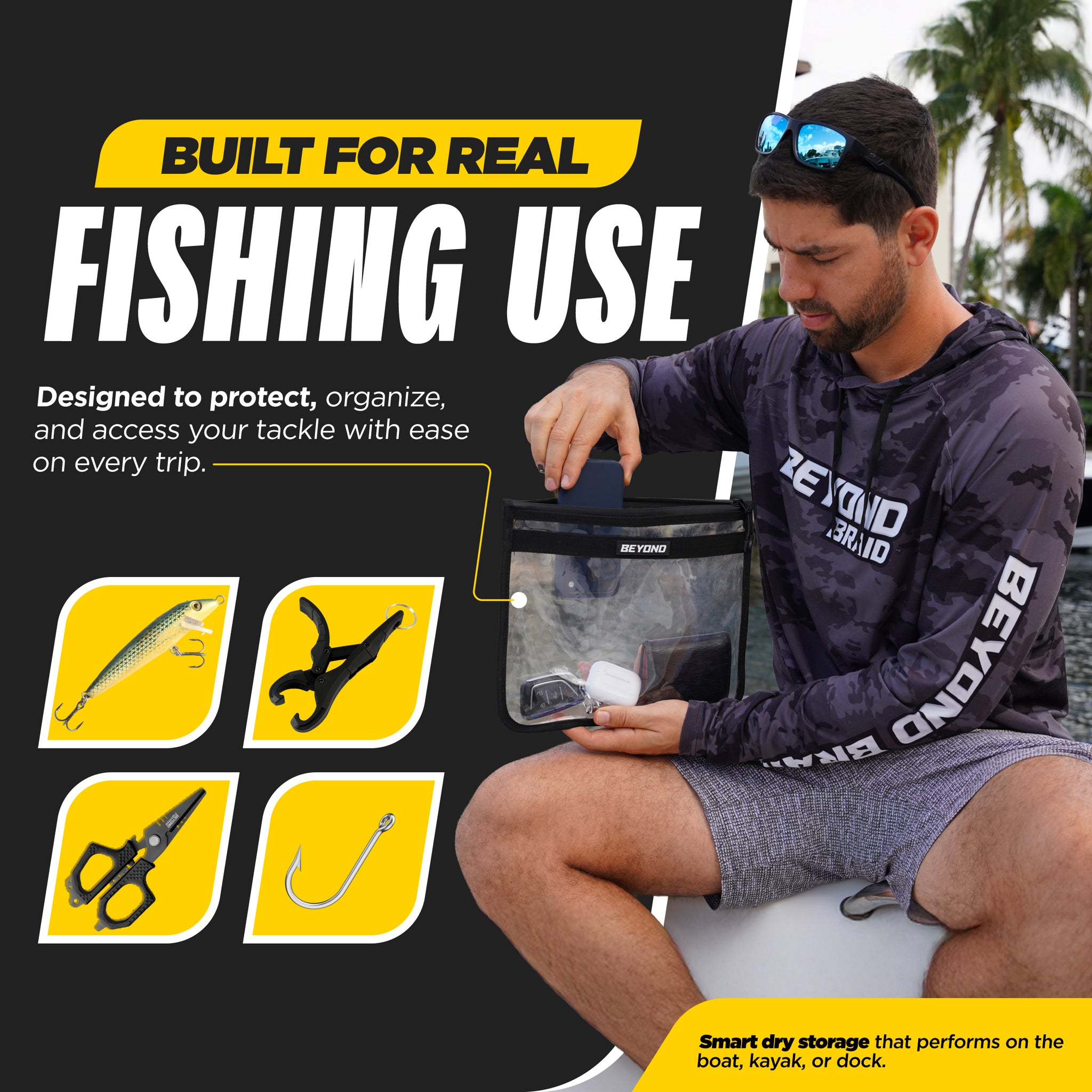 dry tackle bag D-Vec The Hook Up its ideal for storing fishing boots Beyond Fishing DryVault Tackle Storage