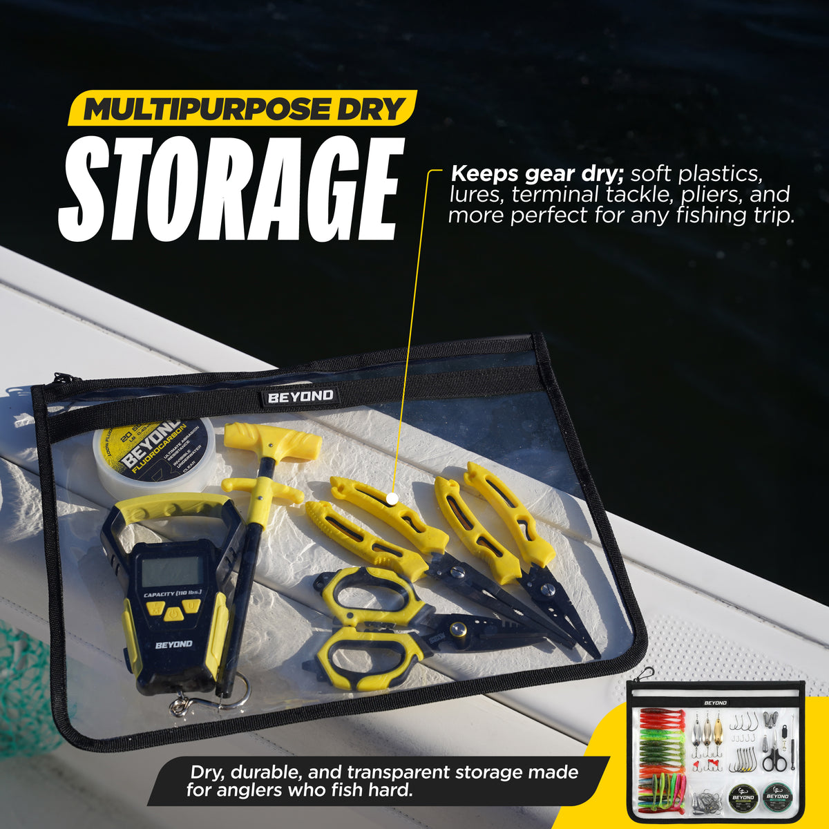 dry tackle storage bags Beyond Fishing DryVault Tackle Storage Bags Small