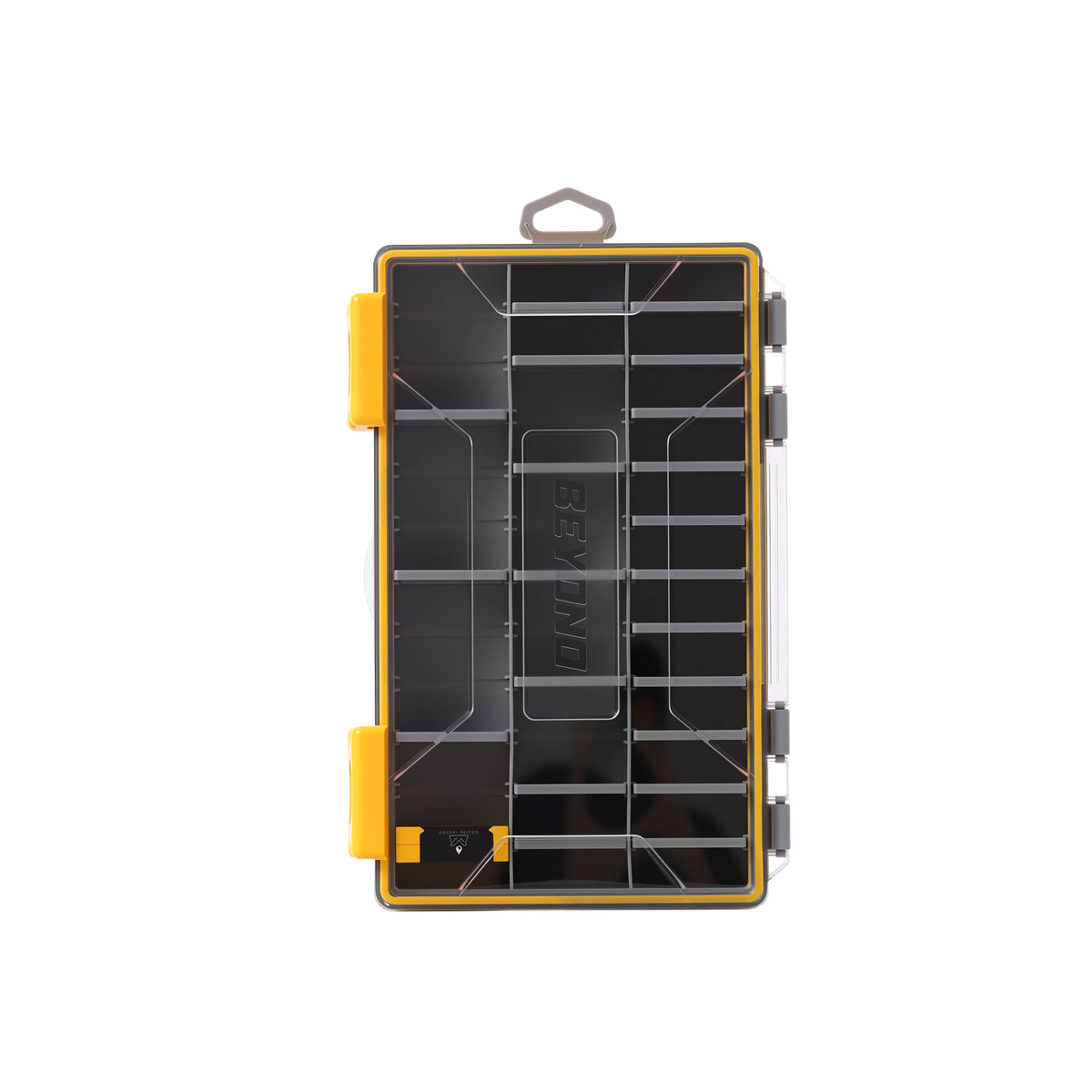 Beyond Fishing DryLock Waterproof Tackle Box, Watertight 3600 &amp; 3700 Tackle Trays with Dual-Latch Seal, Adjustable Removable Dividers &amp; Anti-Rust Desiccant, Lure &amp; Terminal Tackle Organizer