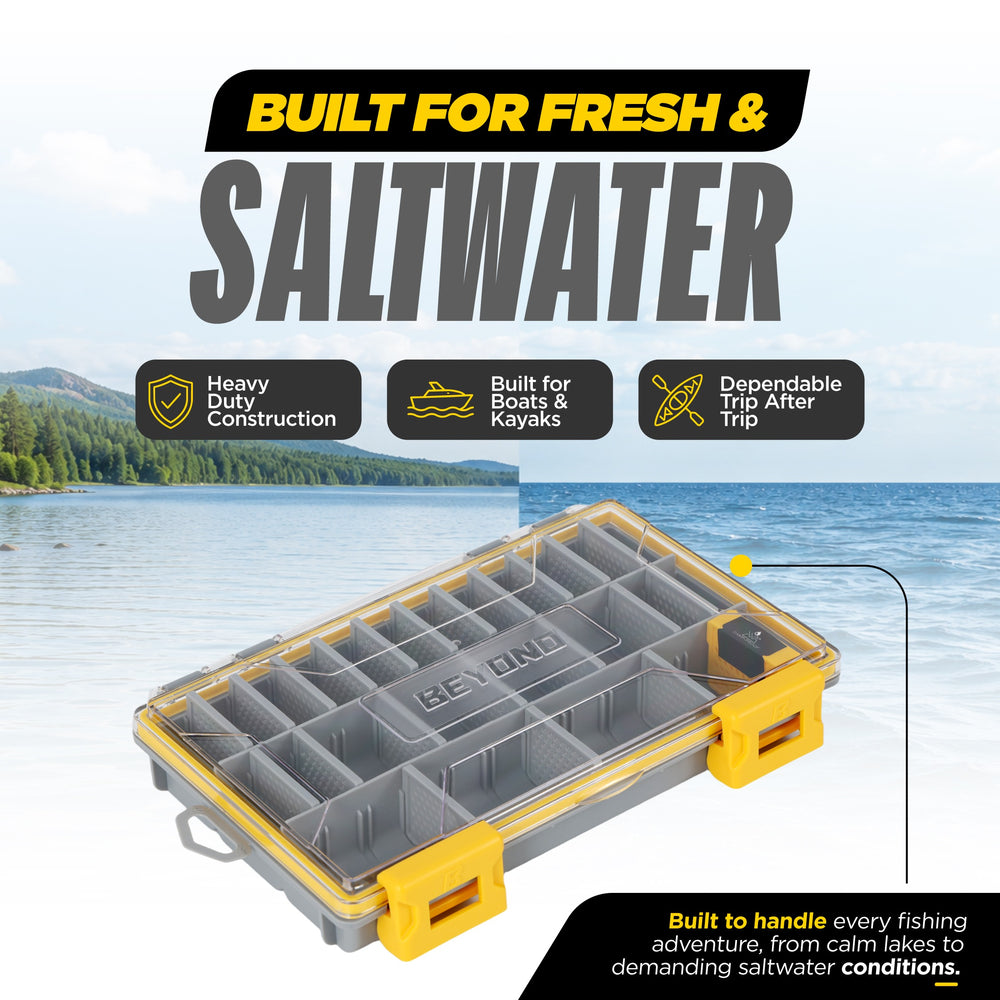 field and stream 3600 tackle box and bucket Beyond Fishing DryLock Waterproof Box, Watertight & 3700 T – Beyond Braid Fishing Rod Holders | Planos exclusive Rustrictor anti Size:Regular - 2 Pack Type_Underspins