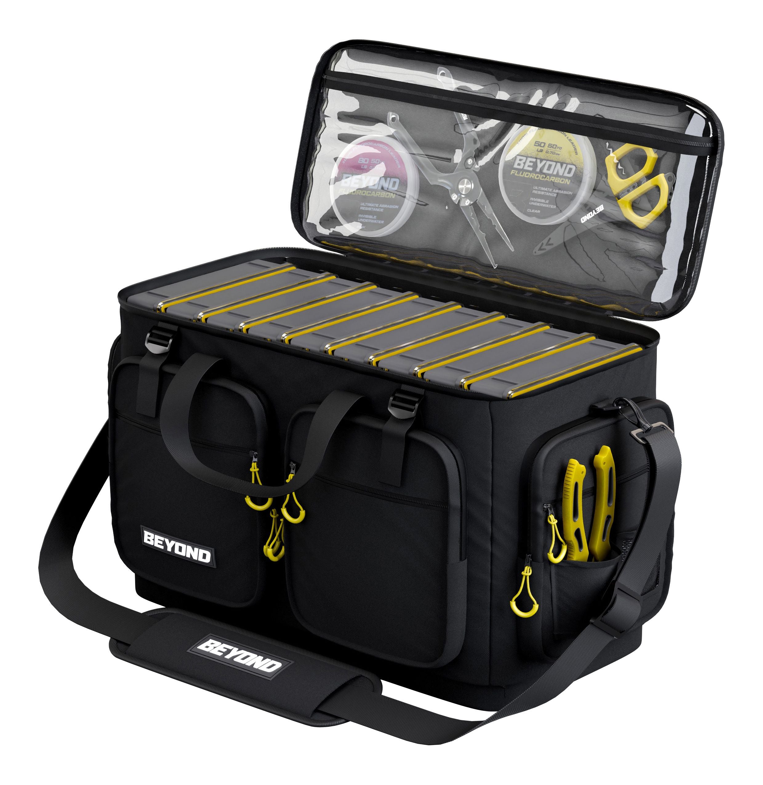 3xtra large tackle.box Beyond Fishing Hauler Tackle Bags -Available in Medium, Large, and Extra-Large Medium / Bag Only Multicolor. decorate Line Weight:40lb Five Late Fall Lures: