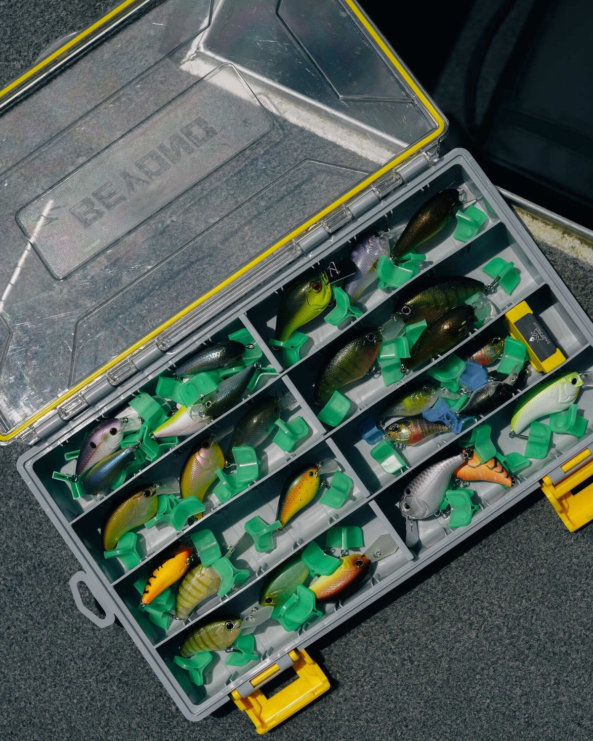 Beyond Fishing DryLock Waterproof Tackle Box, Watertight 3600 &amp; 3700 Tackle Trays with Dual-Latch Seal, Adjustable Removable Dividers &amp; Anti-Rust Desiccant, Lure &amp; Terminal Tackle Organizer