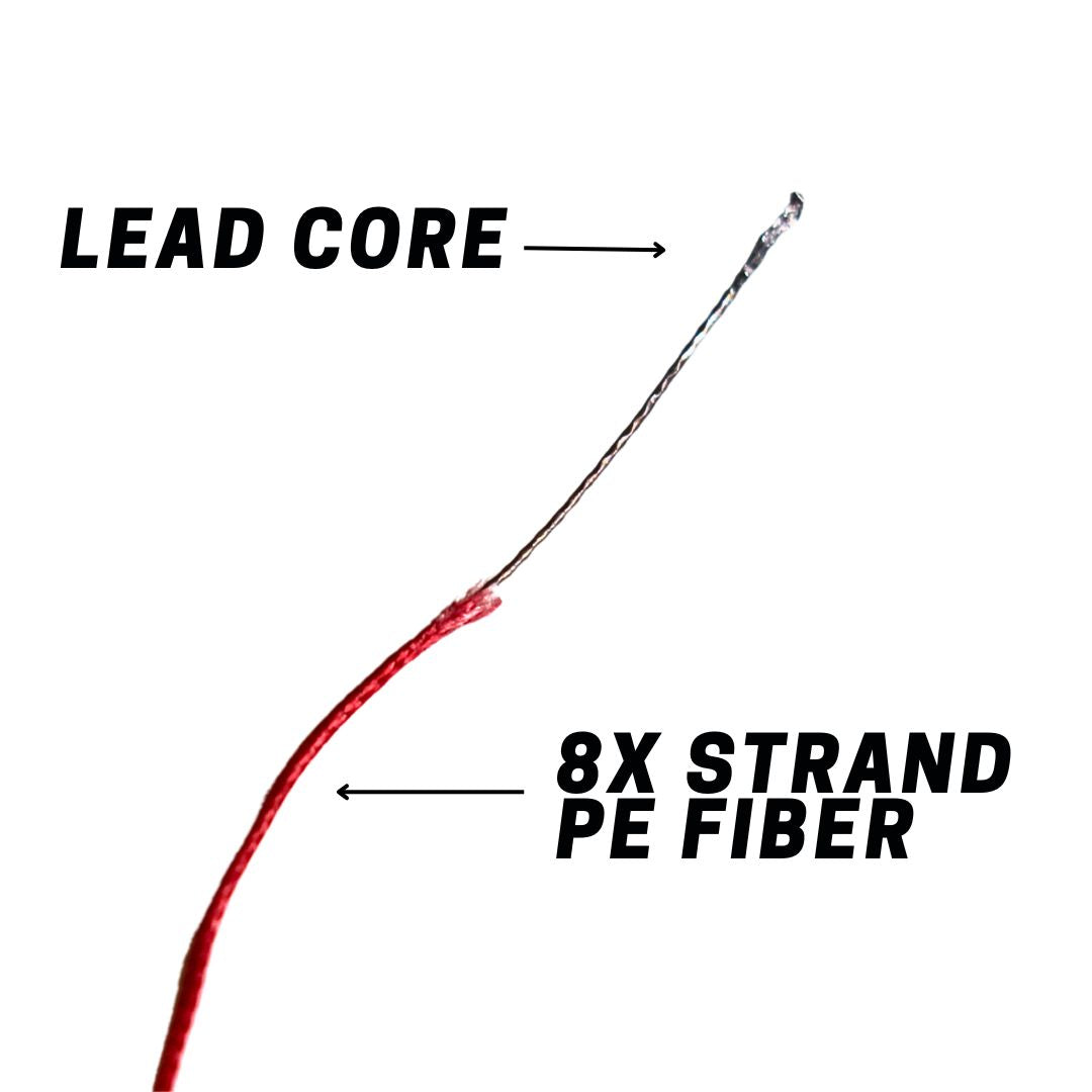 Lead Core Trolling Braid - Multicolor Changes Every 10 Yards