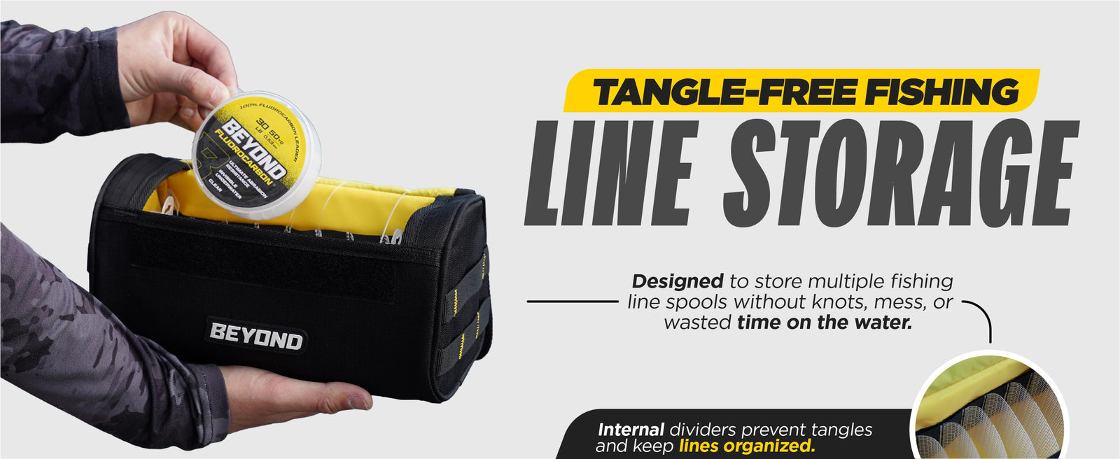 bb tangle free tackle boxes Beyond Fishing Line Storage Bag – Tangle-Free Line Management Bag with – Beyond Braid jas Shimano vs Daiwa Fishing ring watertight seal to Reel Size | Rod Length | Power | Action:2000 / 6'8