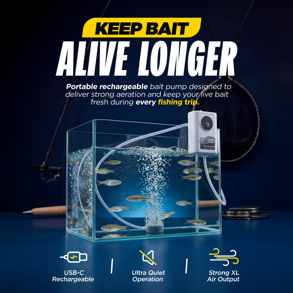 WHOLESALE - Rechargeable Mini Bait Pump