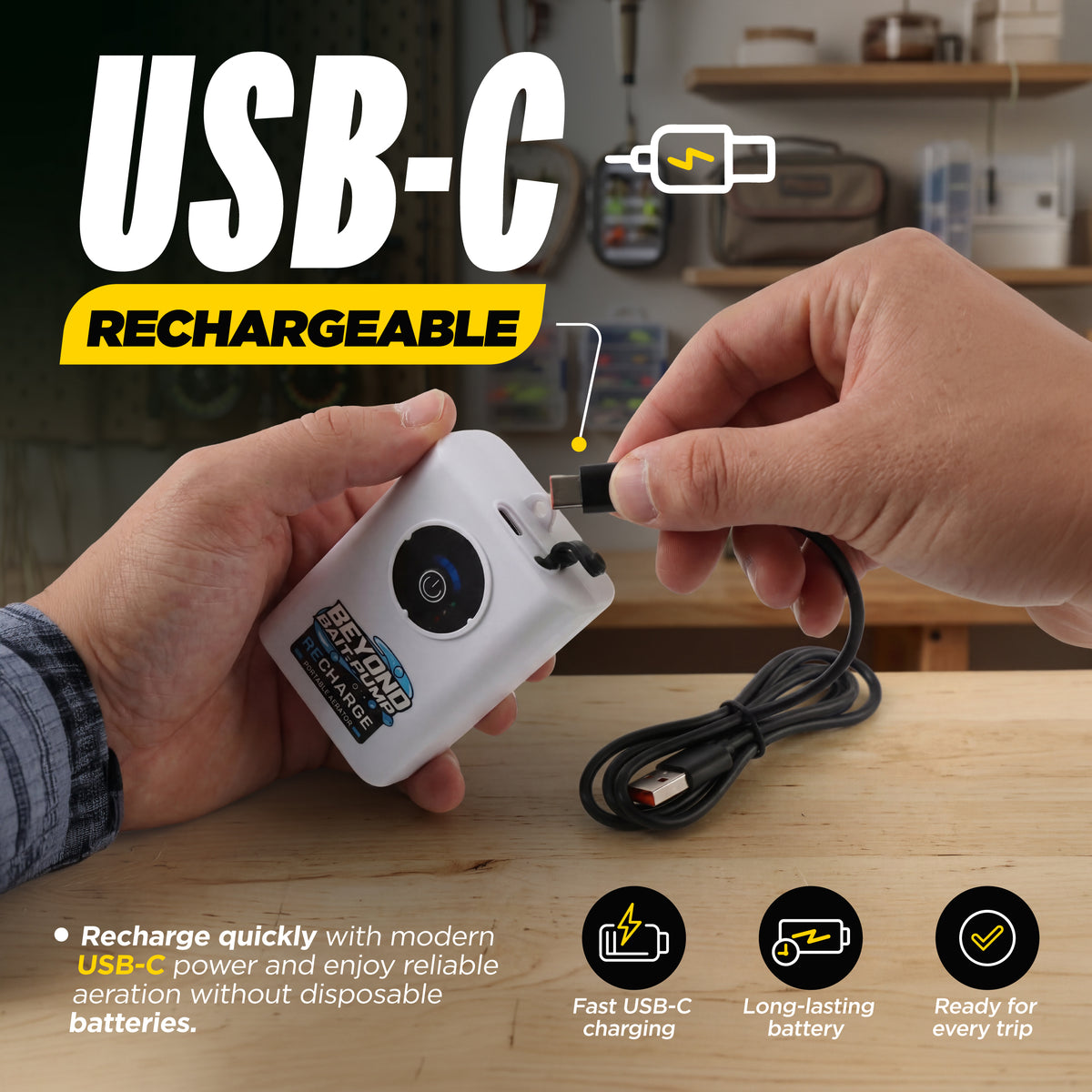 WHOLESALE - Rechargeable Mini Bait Pump