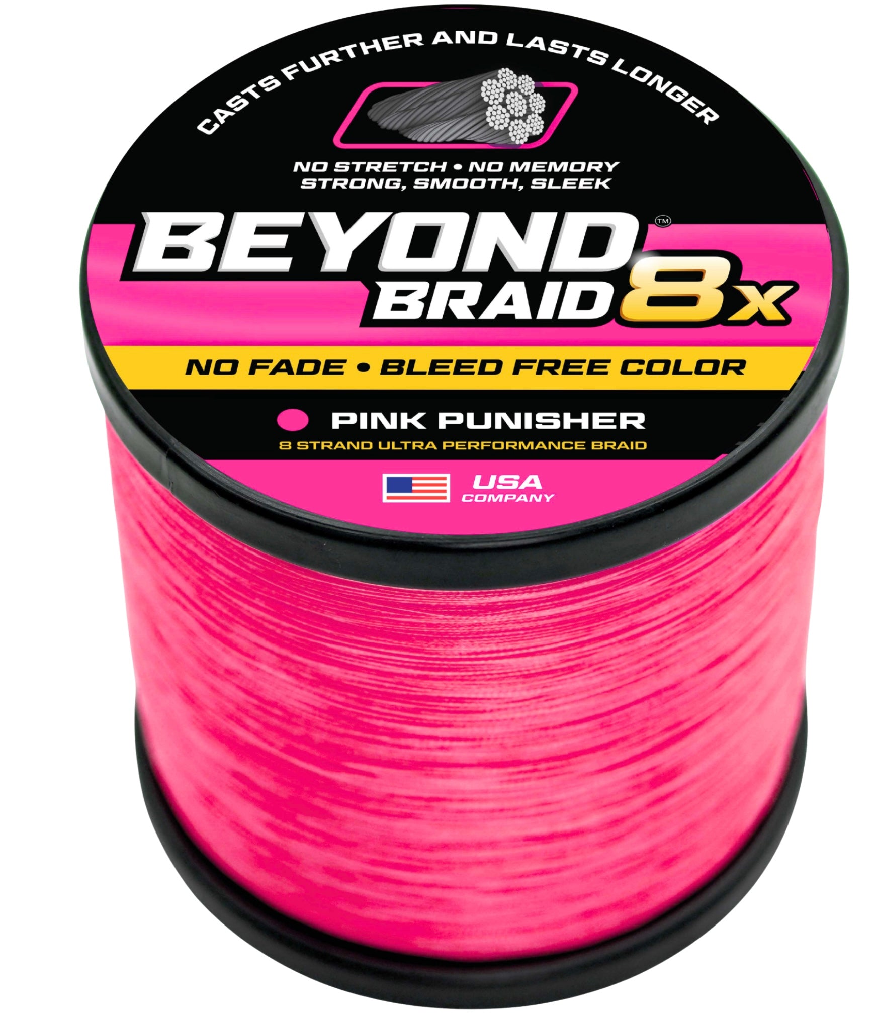 Pink Punisher 8X No Fade - Ultra Performance 8 Strand