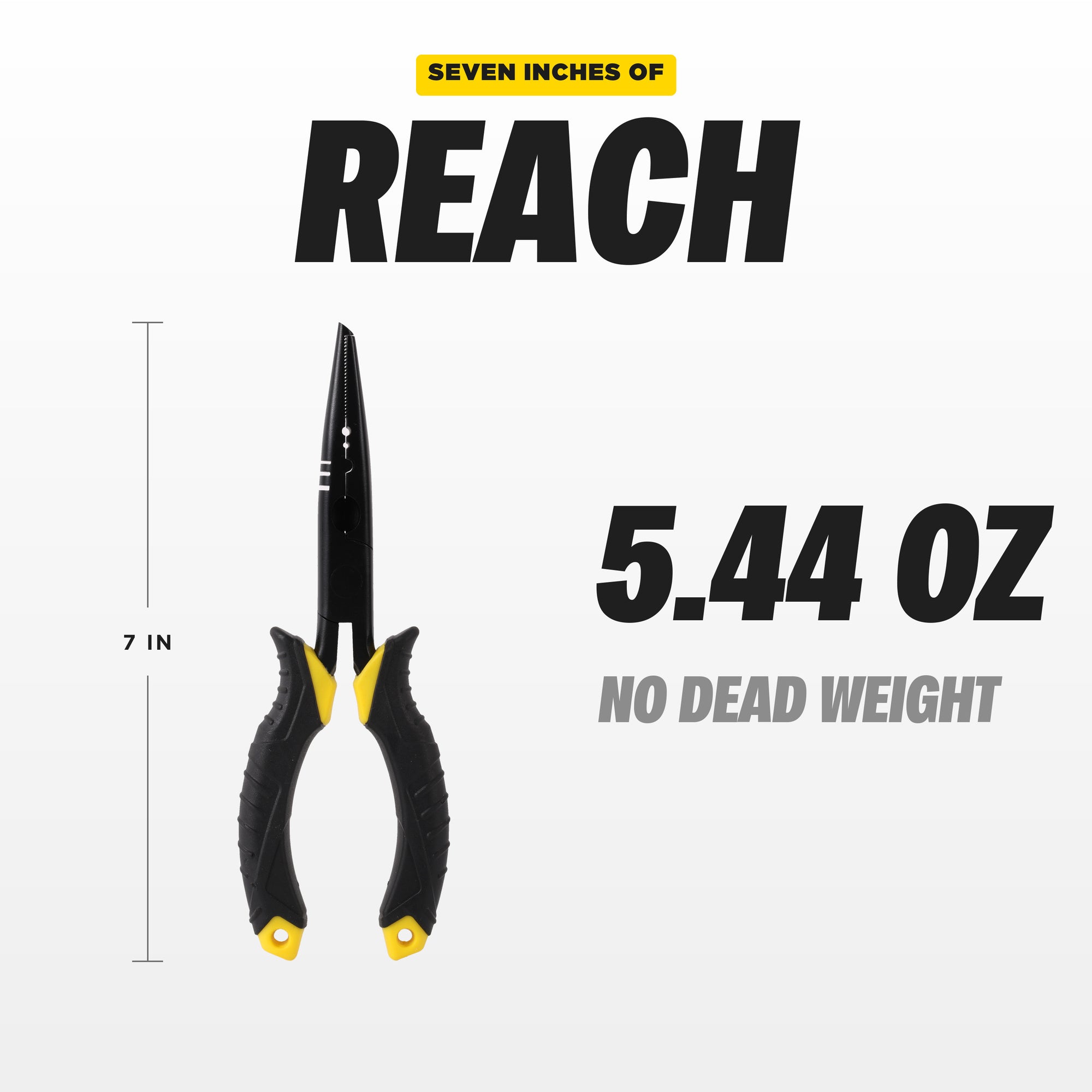 Beyond Fishing 7" Needle Nose Fishing Pliers with Line Cutter & Crimper