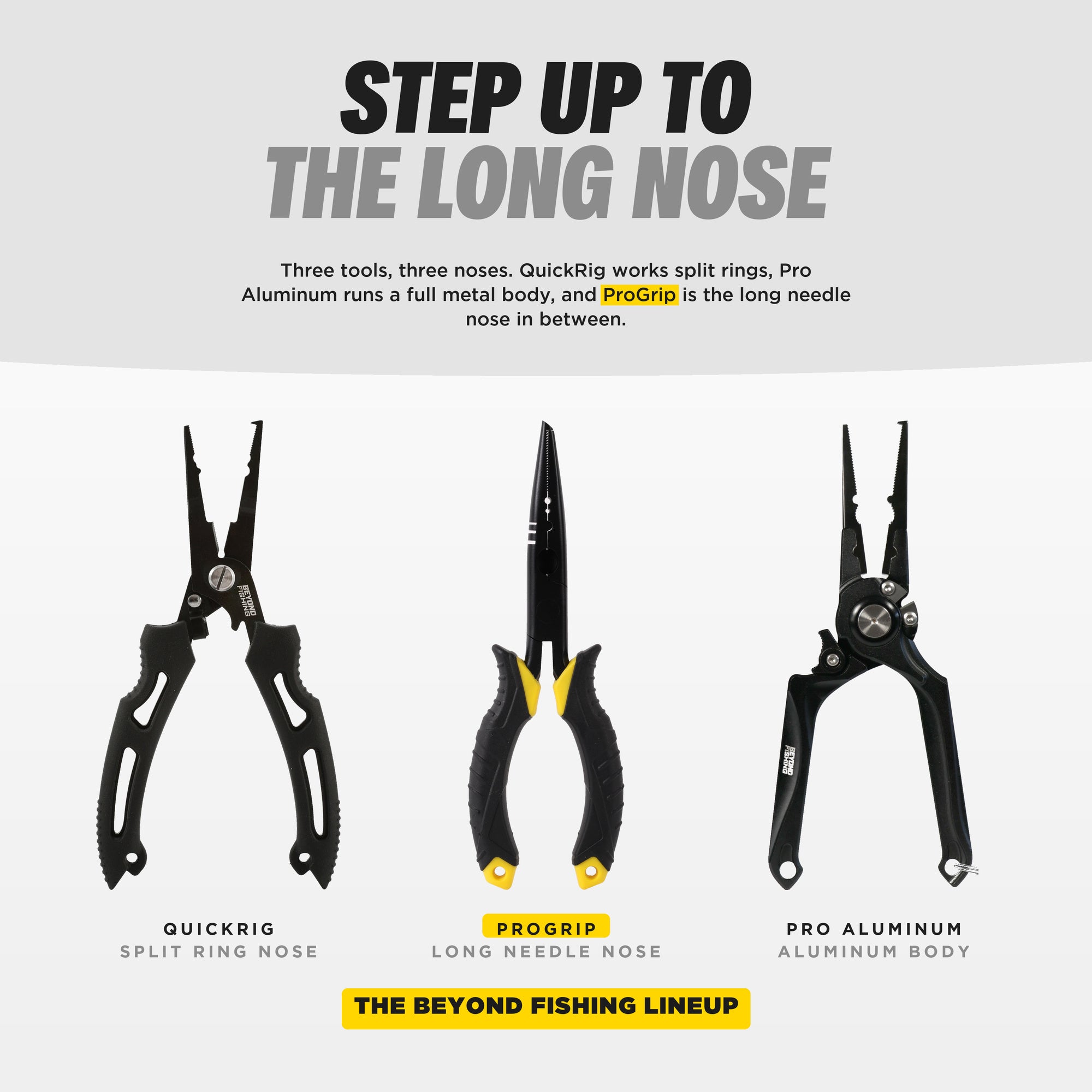 Beyond Fishing 7" Needle Nose Fishing Pliers with Line Cutter & Crimper