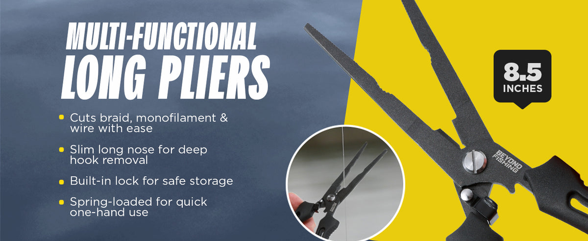 Beyond Fishing 8.5 inch Long Nose Fishing Pliers
