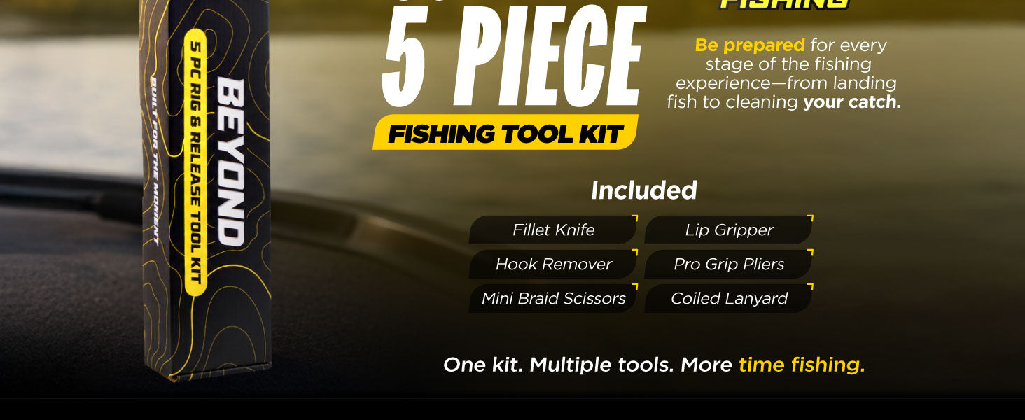 Beyond Braid 5-Piece Fishing Tool Kit
