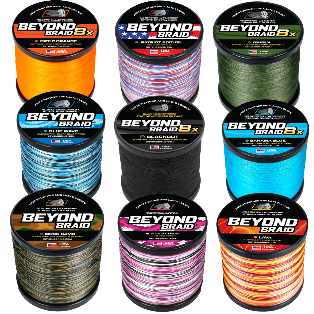 Braided Fishing Line - 300 Yards - No Fade, Pro Grade Performance for Saltwater & Freshwater- Beyond Braid