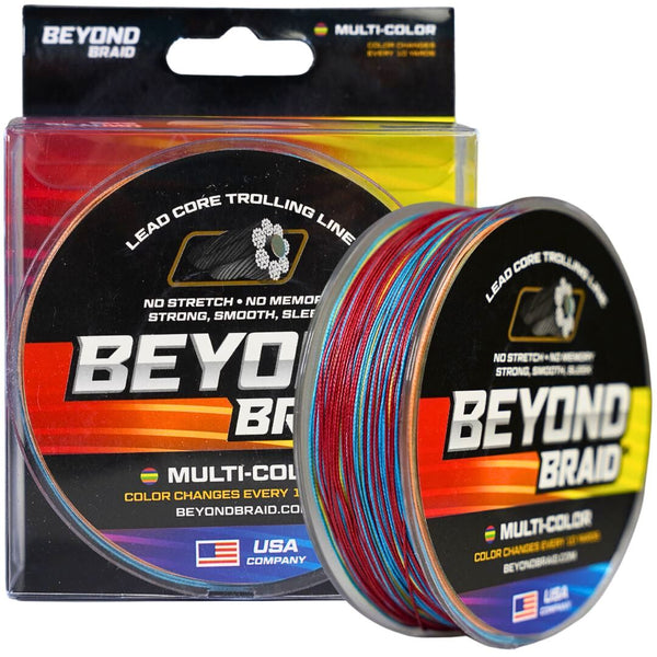 Lead Core Trolling Braid - Multicolor Changes Every 10 Yards