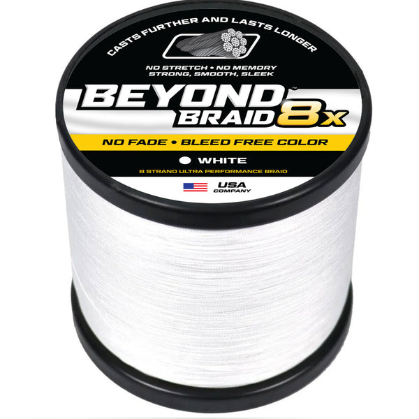 White 8X- No Fade- Ultra Performance 8 Strand