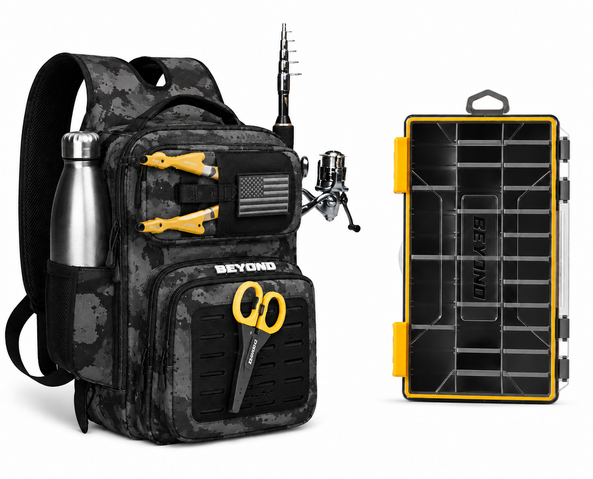 Beyond Braid Voyager Tackle Bag Bundle with 3600 Tackle Box