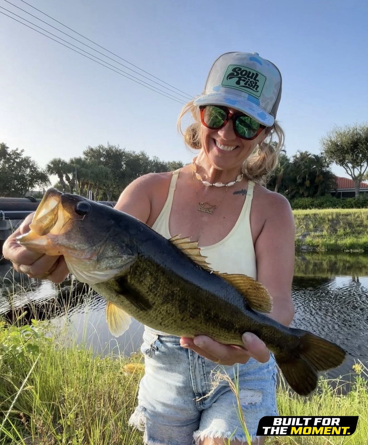 Largemouth on the bank