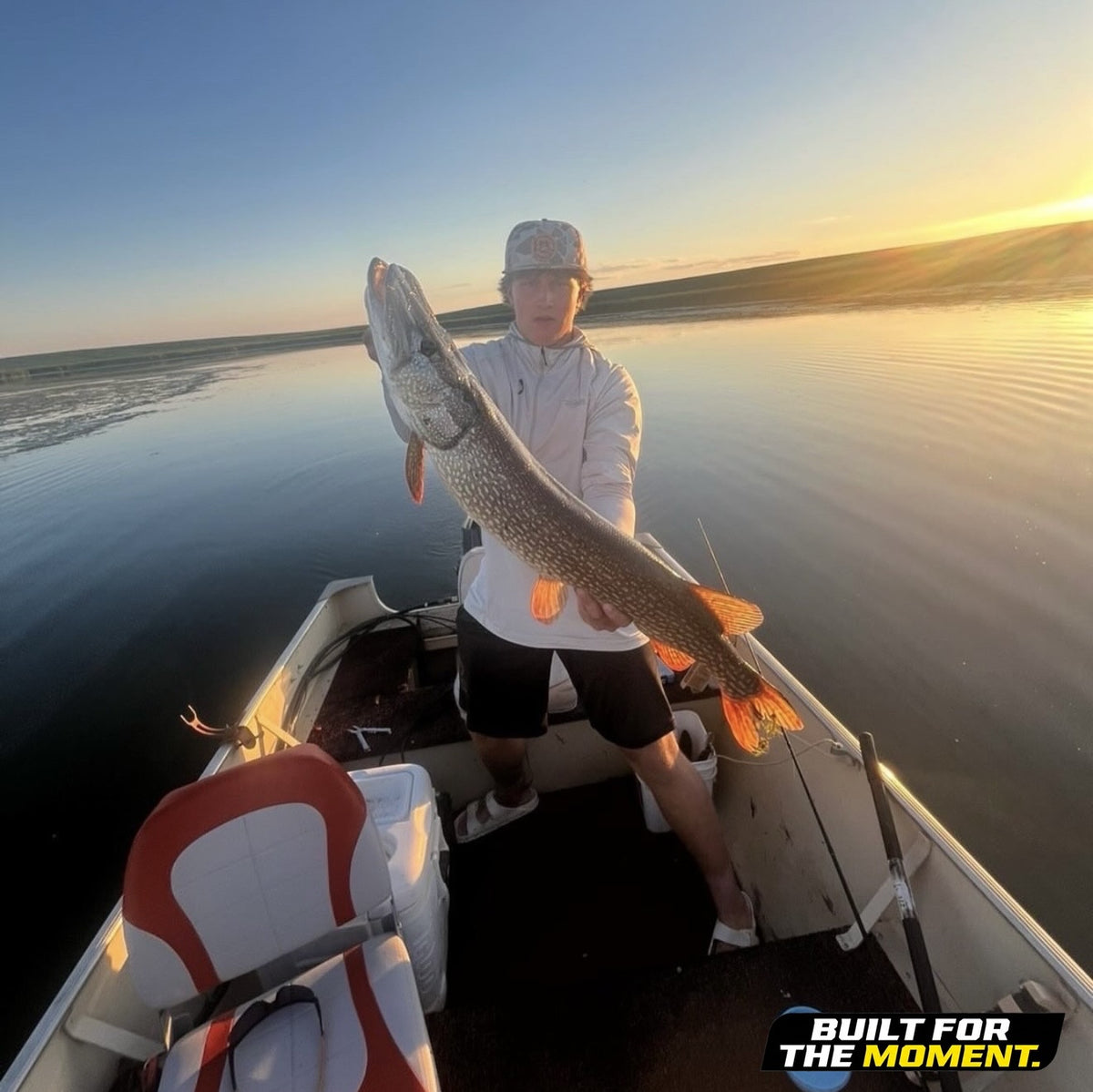 Glass calm, fish on