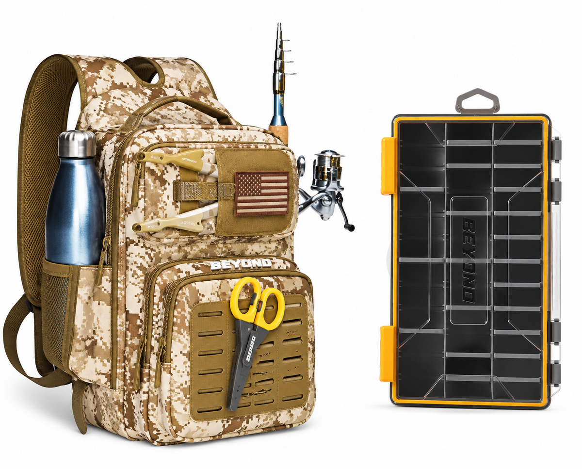 Beyond Braid Voyager Tackle Bag Bundle with 3600 Tackle Box
