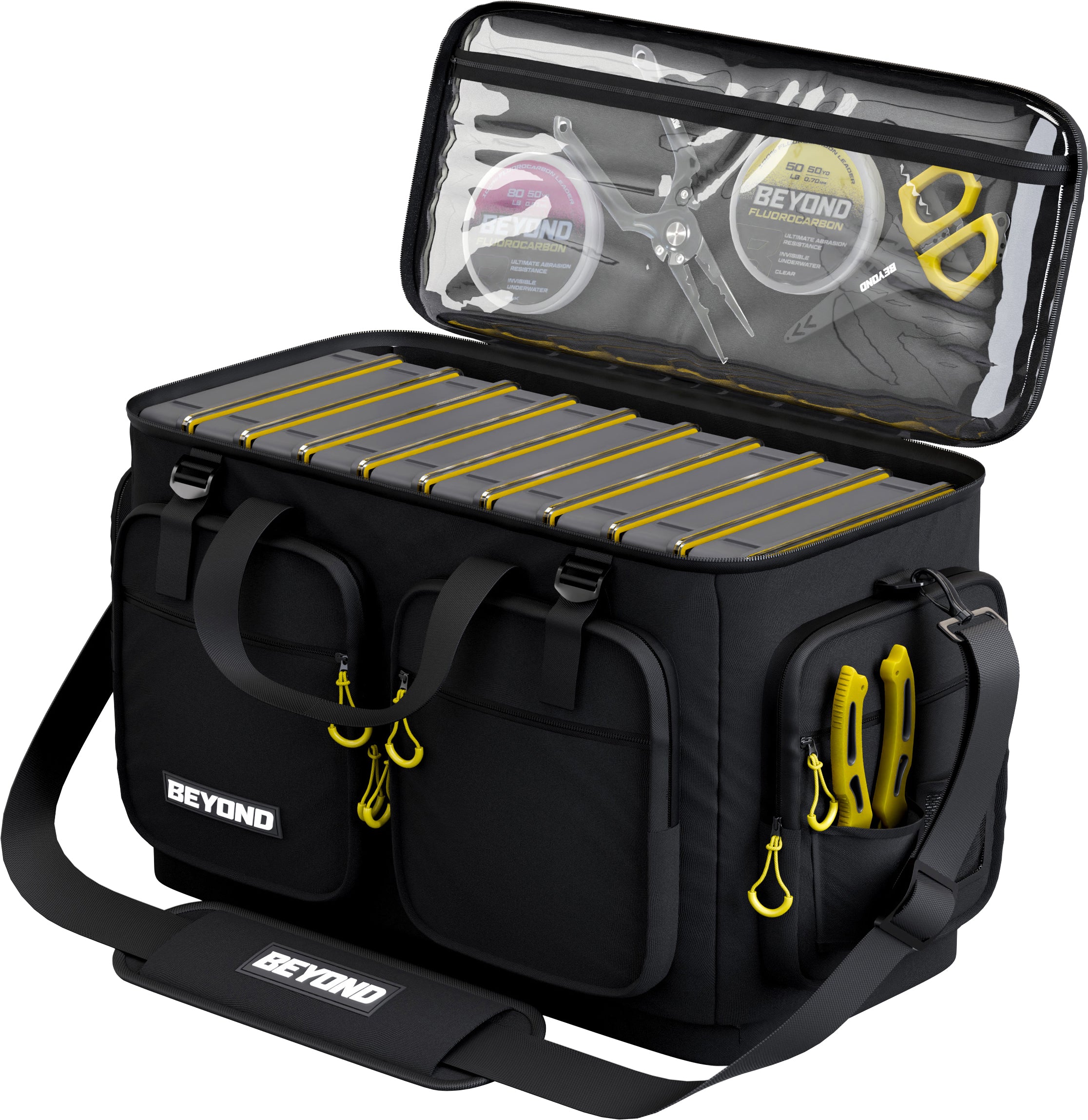 Beyond Fishing Hauler Tackle Bags  With or Without Tackle Box Available in Medium, Large, and Extra-Large