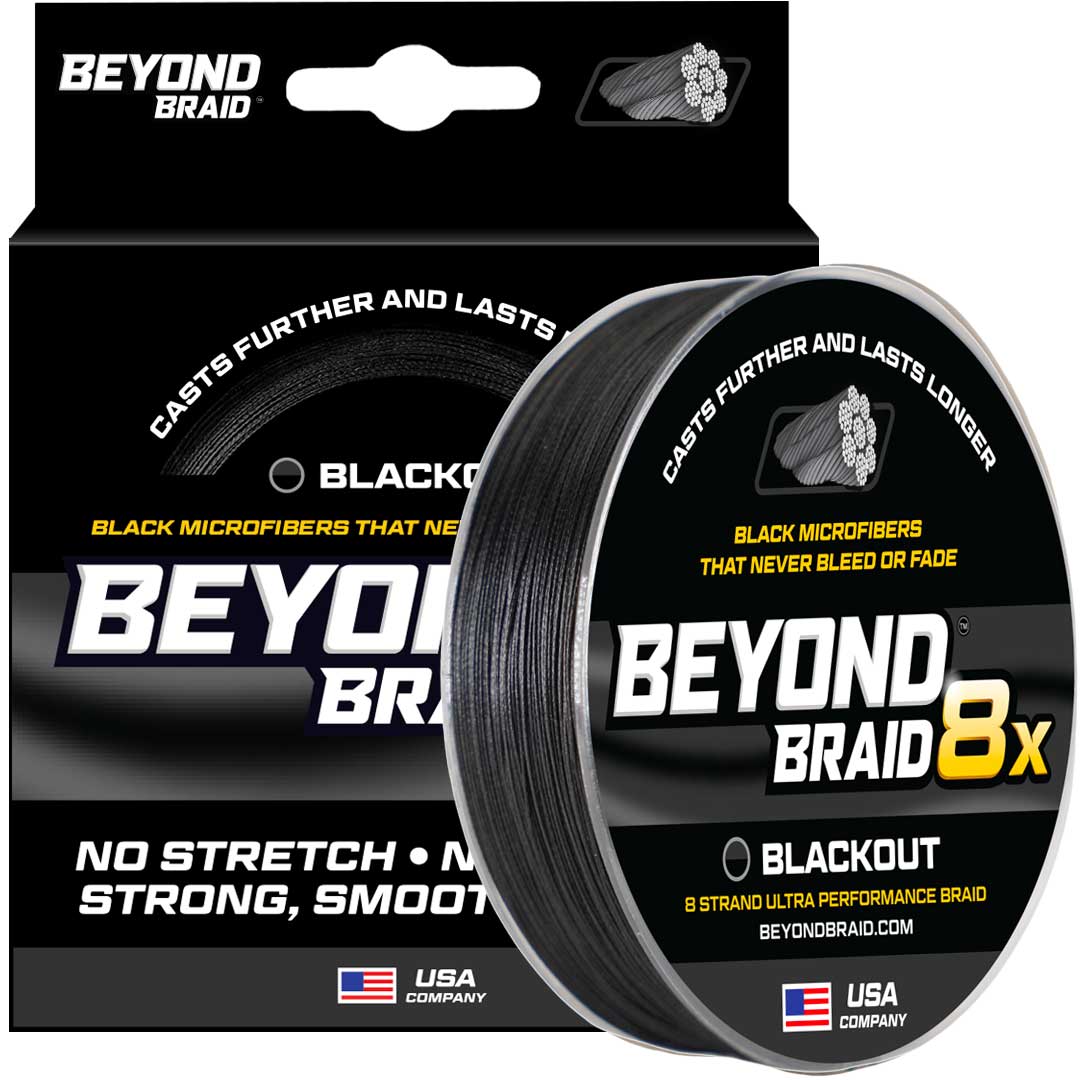 Blackout 8X NO FADE BRAID - Ultra Performance 8 Strand - Beyond Braid