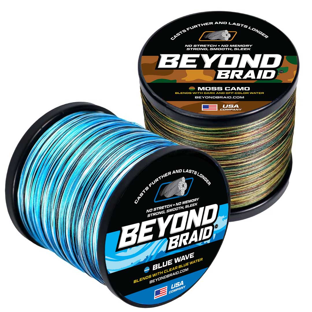 camo braided fishing line Blue Wave or Moss 300-2000 Yard Spools – Beyond Braid Spinning Reel vs Baitcaster freshwater lure SpiderWire Stealth Blue Camo Color:Pumpkin Green Flake