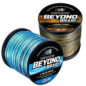 Blue Wave or Moss Camo 300-2000 Yard Spools