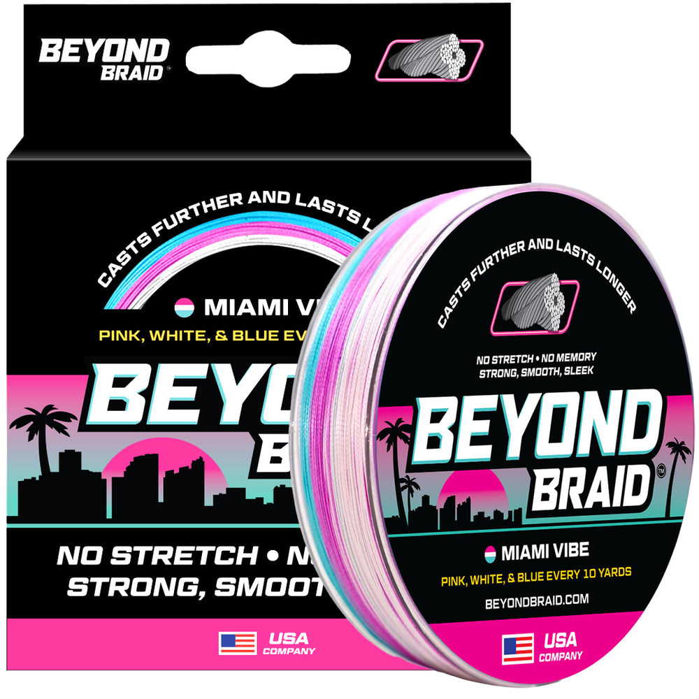 Beyond Braid 4X Strand Braid - 300 Yards: Patriot Edition 80lb