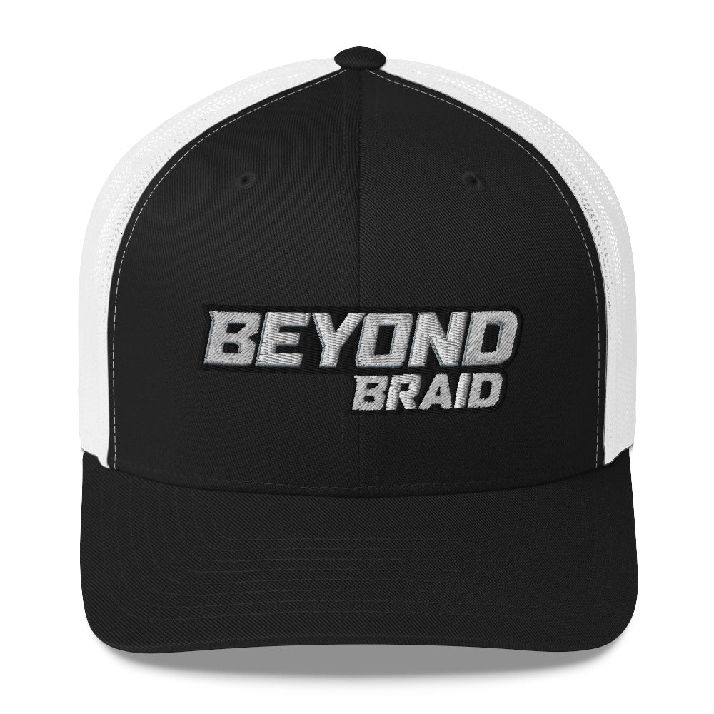 Beyond Braid Fishing Hat Black/ White